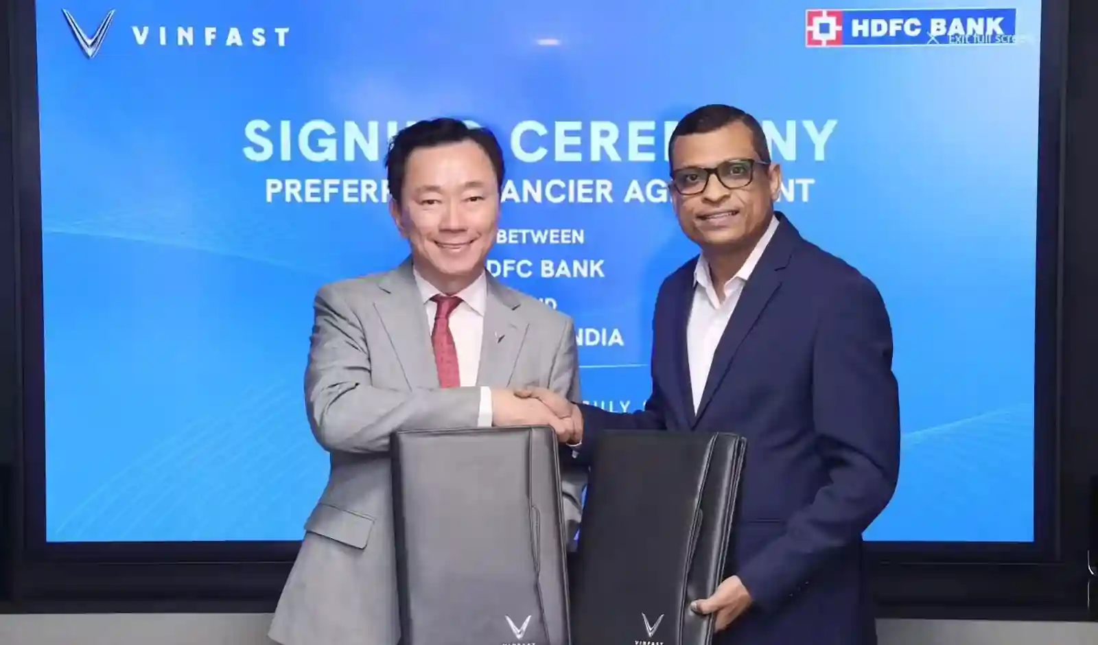 VinFast Auto India Signs Auto Financing Agreement with HDFC Bank