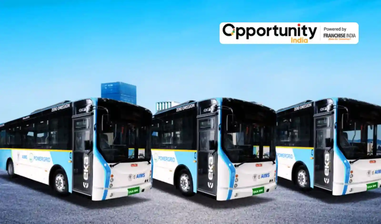 EKA Mobility Hands Over Three Electric Buses to AIIMS Delhi