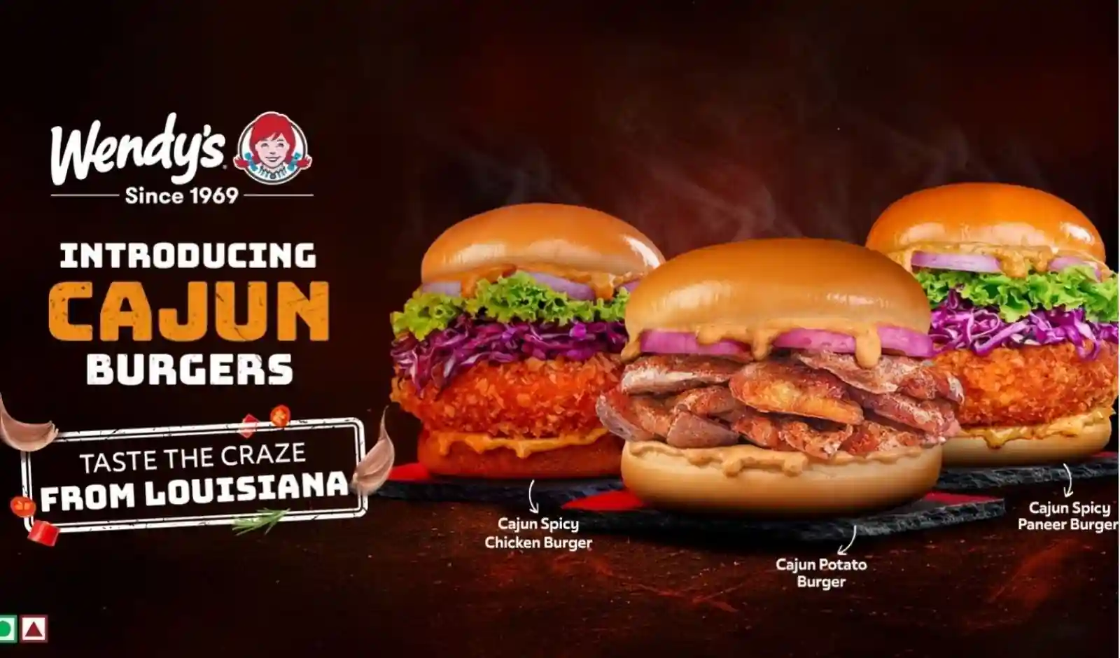 Wendy’s India Introduces Cajun-Inspired Burgers in Partnership with Rebel Foods