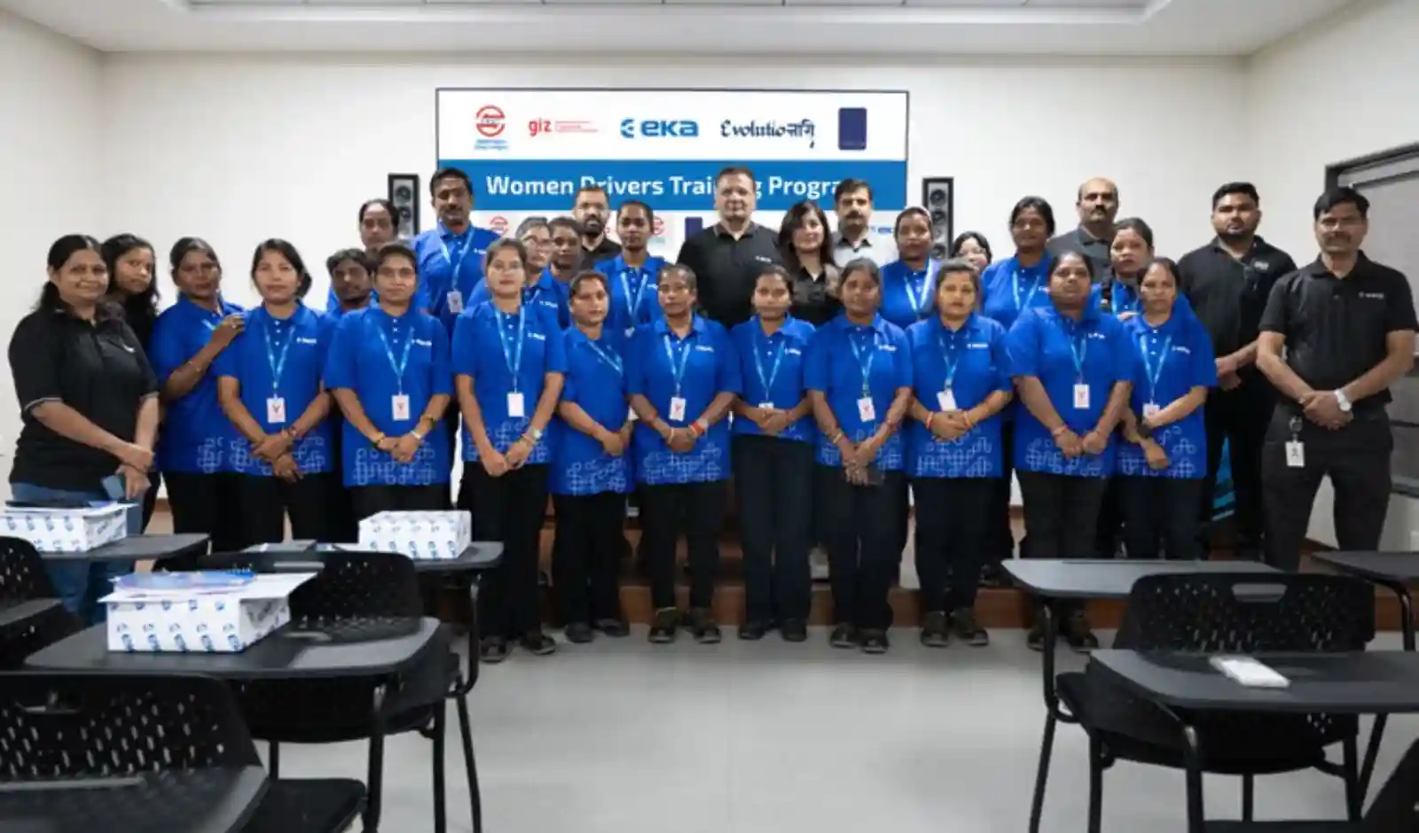 EKA Mobility Trains 20 Women as Electric Bus Drivers