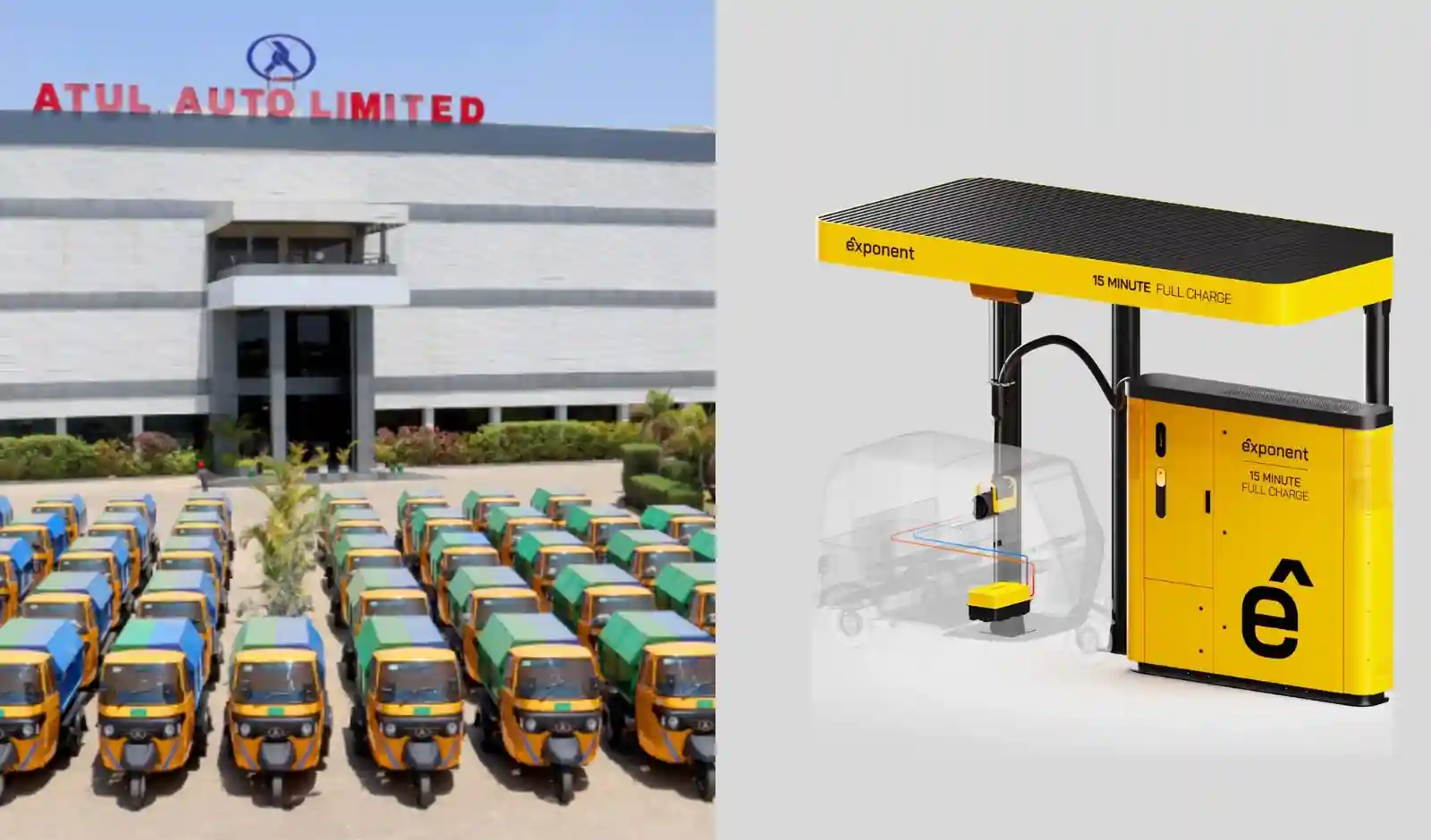 Atul Auto, Exponent Energy Partner for Rapid-Charging E-3 Wheelers