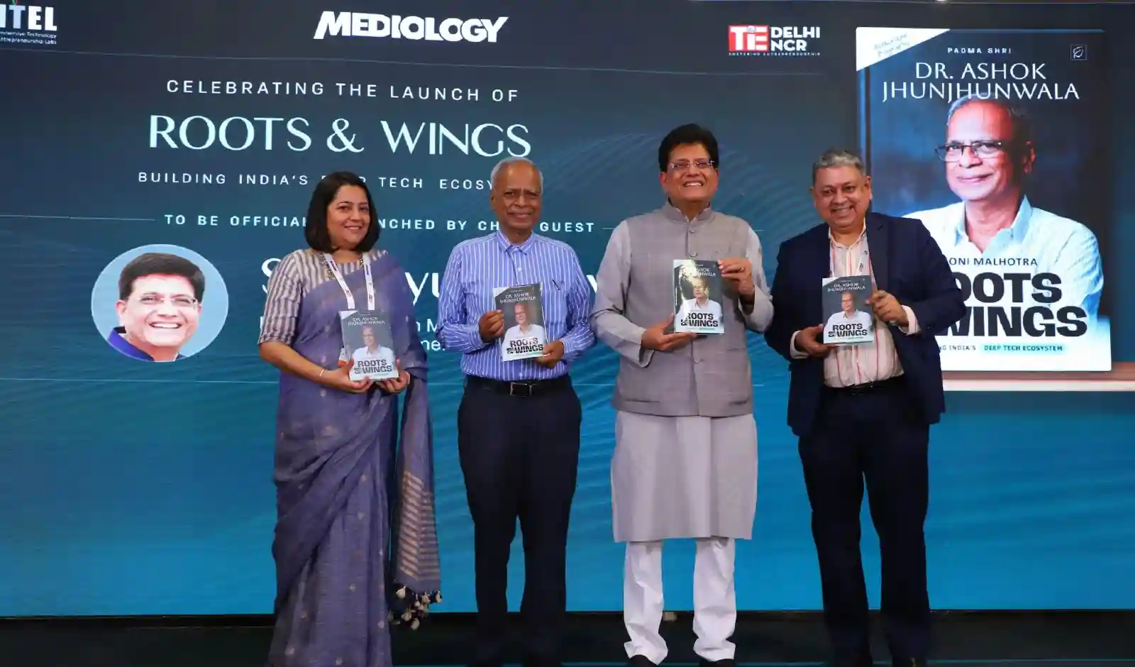 Piyush Goyal Launches 'Roots & Wings' Biography of Dr. Ashok Jhunjhunwala