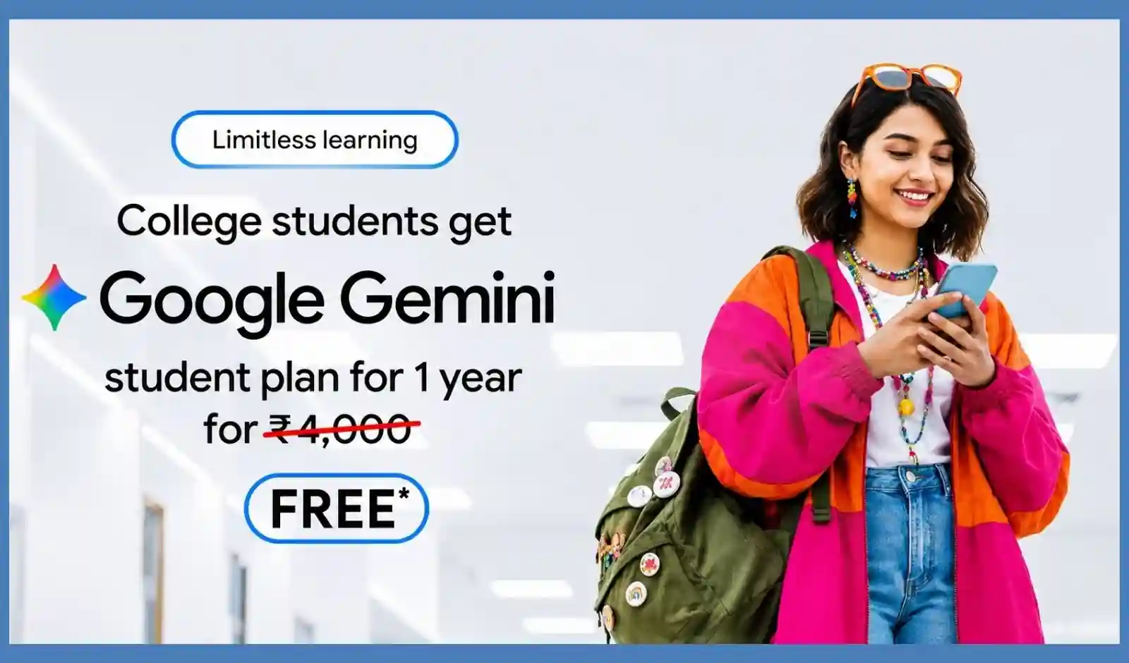 Google Gemini Student Offer: भारत के छात्रों को 1 साल मुफ्त AI Plus प्लान, स्टडी नोटबुक और इंटरैक्टिव लर्निंग की सुविधा