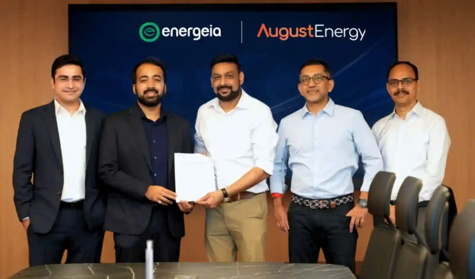 August Energy और Energeia ने ₹100 मिलियन डॉलर की एनर्जी एफिशिएंसी इंफ्रास्ट्रक्चर प्लेटफॉर्म बनाने के लिए साझेदारी की
