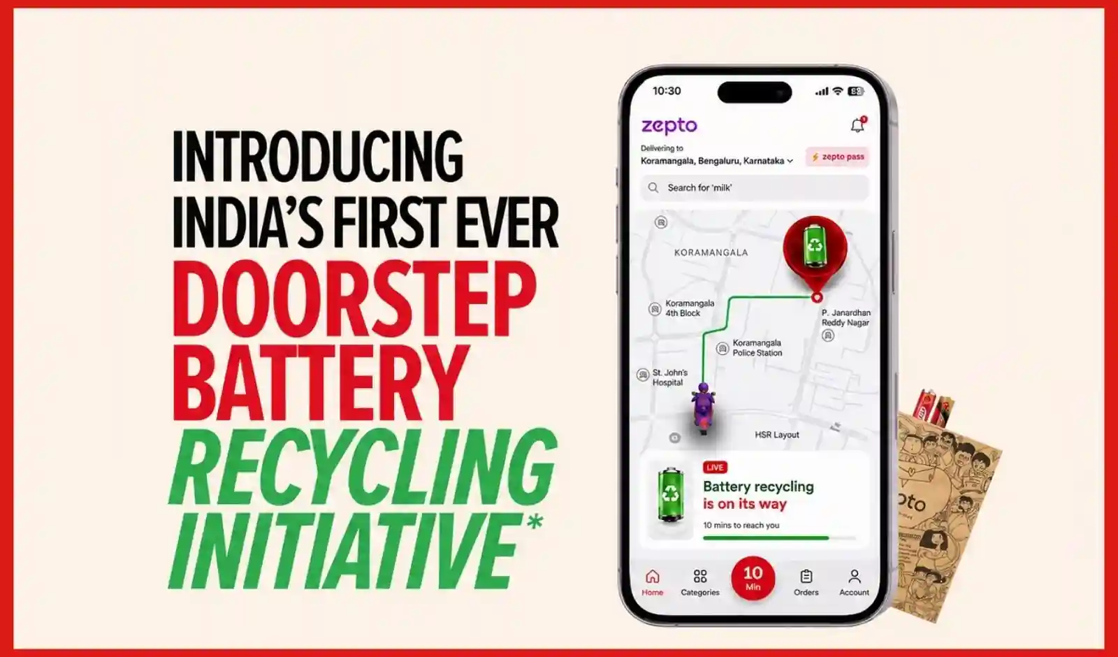 Eveready और Zepto ने भारत की पहली क्विक-कॉमर्स बैटरी रीसाइक्लिंग पहल शुरू की